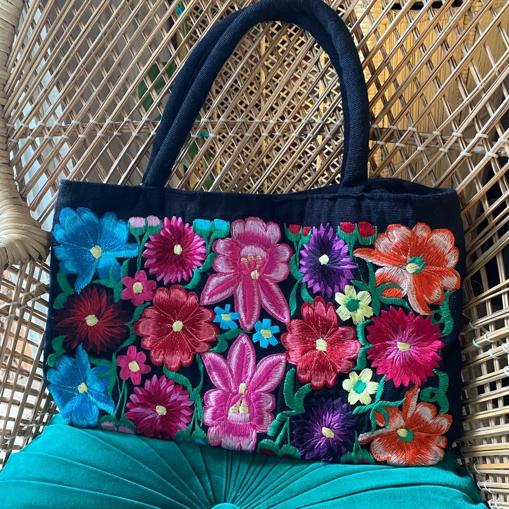 Embroidered purse